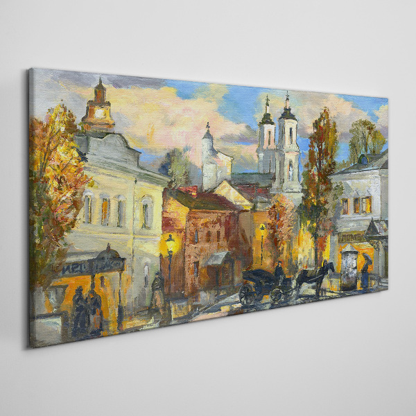 Obraz Canvas Urokliwa ulica w jesiennej scenerii