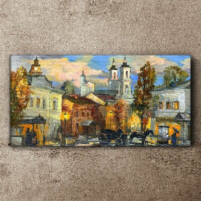 Obraz Canvas Urokliwa ulica w jesiennej scenerii