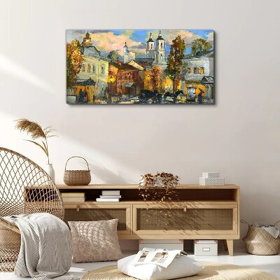 Obraz Canvas Urokliwa ulica w jesiennej scenerii