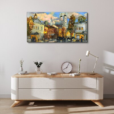 Obraz Canvas Urokliwa ulica w jesiennej scenerii