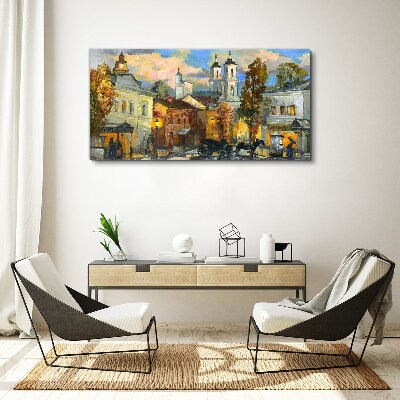 Obraz Canvas Urokliwa ulica w jesiennej scenerii