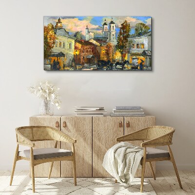 Obraz Canvas Urokliwa ulica w jesiennej scenerii