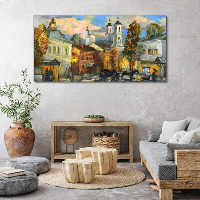 Obraz Canvas Urokliwa ulica w jesiennej scenerii