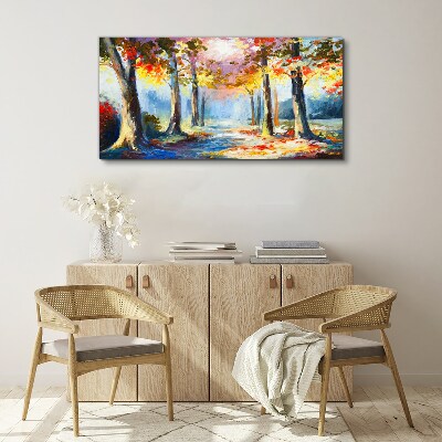 Obraz Canvas Jesienna aleja