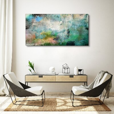 Obraz Canvas Abstrakcyjna kompozycja w odcieniach zieleni