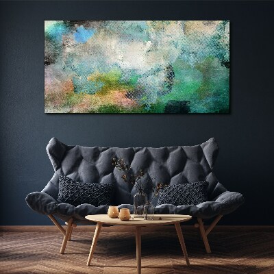 Obraz Canvas Abstrakcyjna kompozycja w odcieniach zieleni