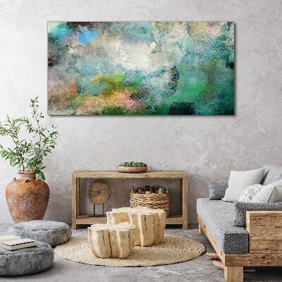 Obraz Canvas Abstrakcyjna kompozycja w odcieniach zieleni