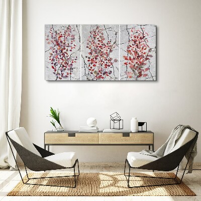 Obraz Canvas Jesienne liście na marmurowym tle