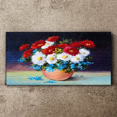 Obraz Canvas Kwiatowy bukiet w wazonie