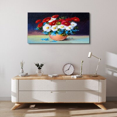 Obraz Canvas Kwiatowy bukiet w wazonie