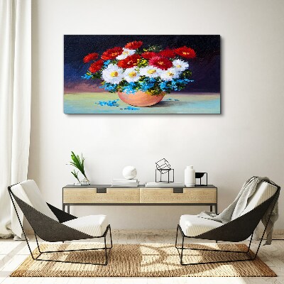Obraz Canvas Kwiatowy bukiet w wazonie