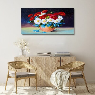 Obraz Canvas Kwiatowy bukiet w wazonie