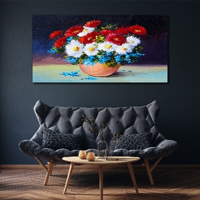 Obraz Canvas Kwiatowy bukiet w wazonie