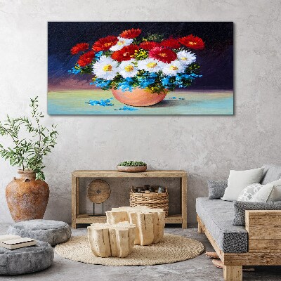 Obraz Canvas Kwiatowy bukiet w wazonie