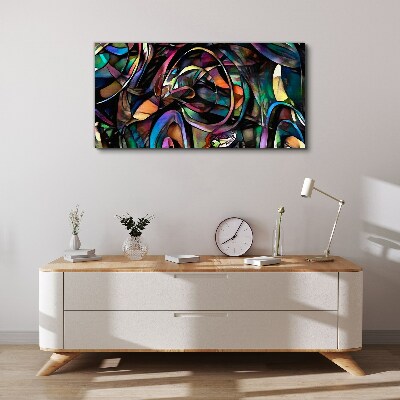 Obraz Canvas Kolorowe abstrakcje w szkle