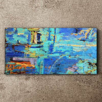 Obraz Canvas Abstrakcyjna kompozycja w niebieskich tonach