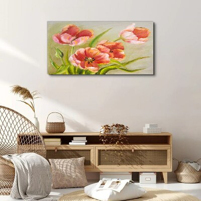 Obraz Canvas Wiosenne tulipany w pastelowych odcieniach