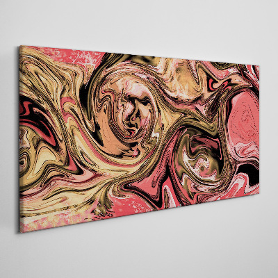 Obraz Canvas Abstrakcyjne wiry w odcieniach różu