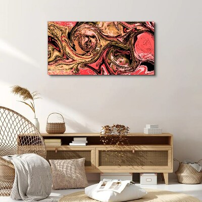 Obraz Canvas Abstrakcyjne wiry w odcieniach różu