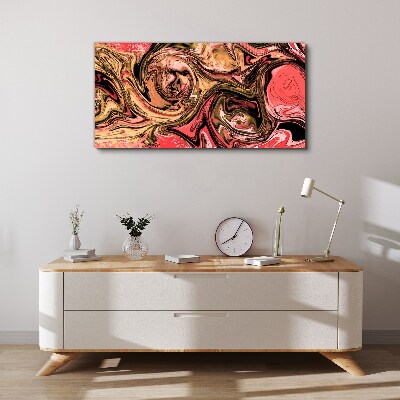 Obraz Canvas Abstrakcyjne wiry w odcieniach różu