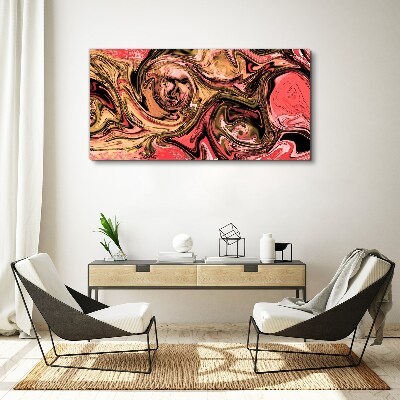 Obraz Canvas Abstrakcyjne wiry w odcieniach różu
