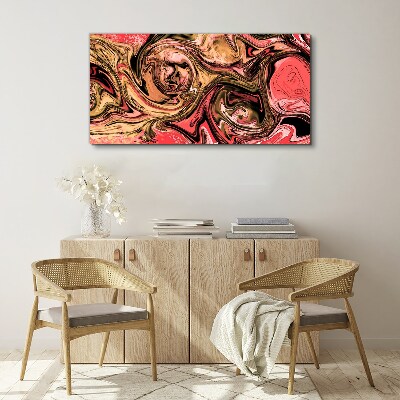 Obraz Canvas Abstrakcyjne wiry w odcieniach różu