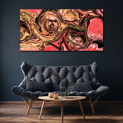 Obraz Canvas Abstrakcyjne wiry w odcieniach różu