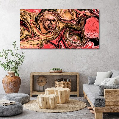 Obraz Canvas Abstrakcyjne wiry w odcieniach różu