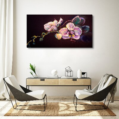 Obraz Canvas Abstrakcja Kwiaty Liście