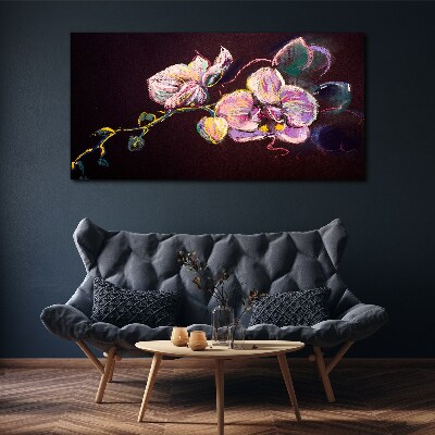 Obraz Canvas Abstrakcja Kwiaty Liście