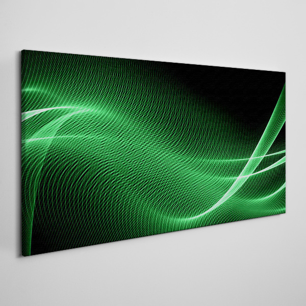 Obraz Canvas Zielone fale energii