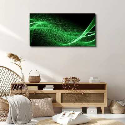 Obraz Canvas Zielone fale energii