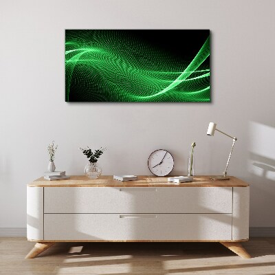 Obraz Canvas Zielone fale energii
