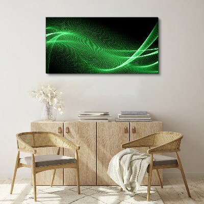 Obraz Canvas Zielone fale energii