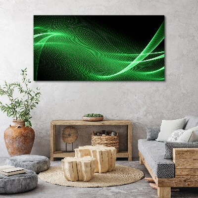 Obraz Canvas Zielone fale energii