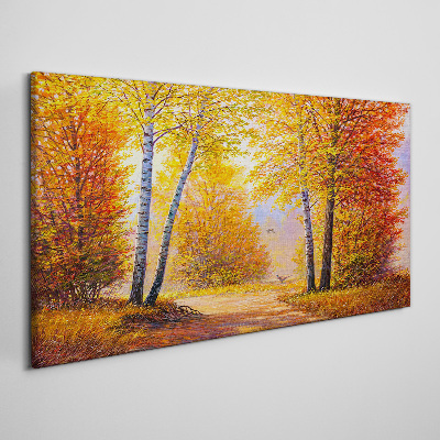 Obraz Canvas Złota jesień w lesie