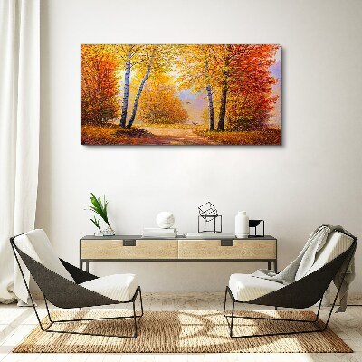 Obraz Canvas Złota jesień w lesie