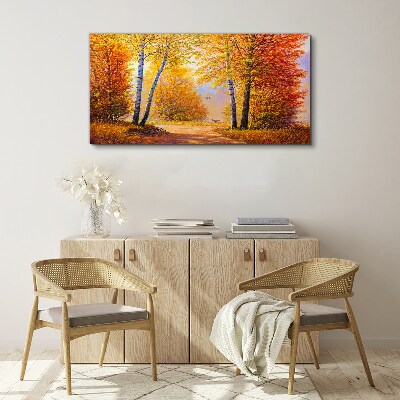 Obraz Canvas Złota jesień w lesie
