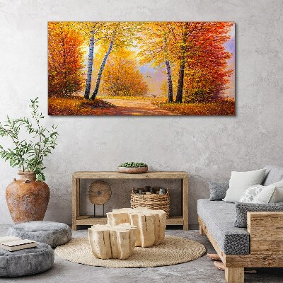 Obraz Canvas Złota jesień w lesie