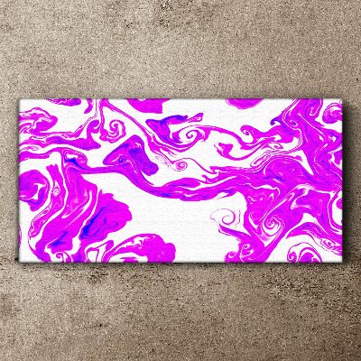 Obraz Canvas Fioletowe wiry na białym tle