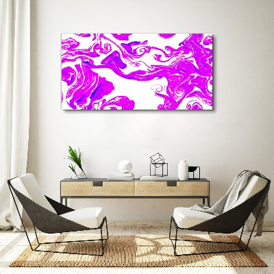 Obraz Canvas Fioletowe wiry na białym tle