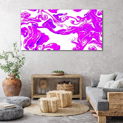 Obraz Canvas Fioletowe wiry na białym tle
