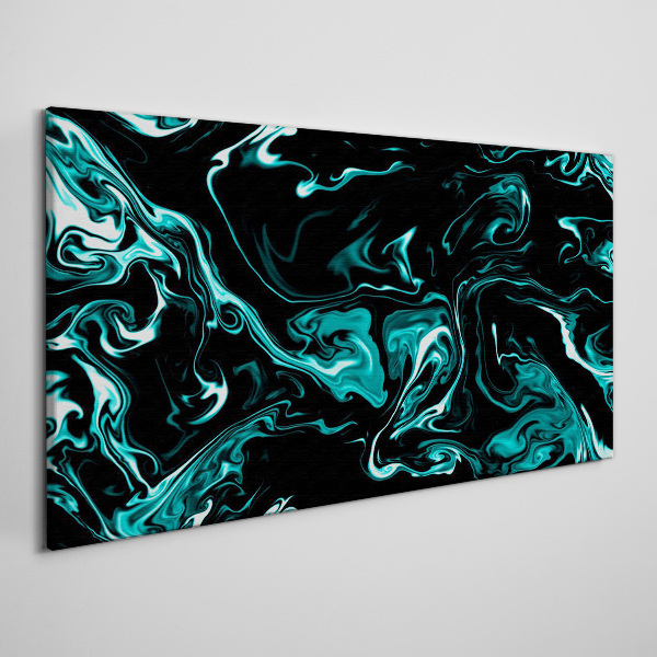 Obraz Canvas Zielono-czarne wiry abstrakcyjne