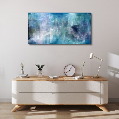 Obraz Canvas Abstrakcyjna gra kolorów w niebieskościach