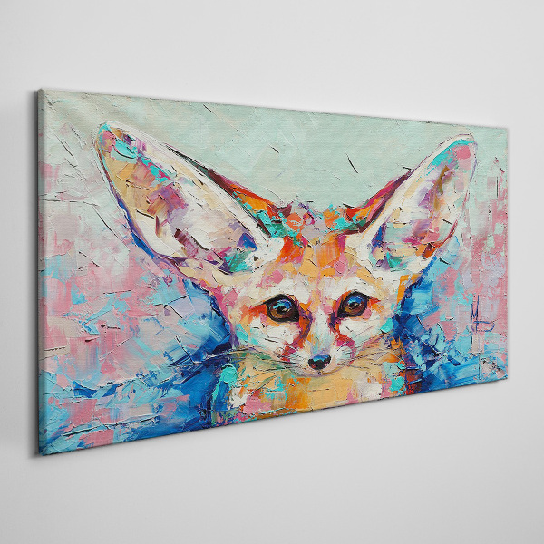 Obraz Canvas Kolorowy portret lisa fenneka