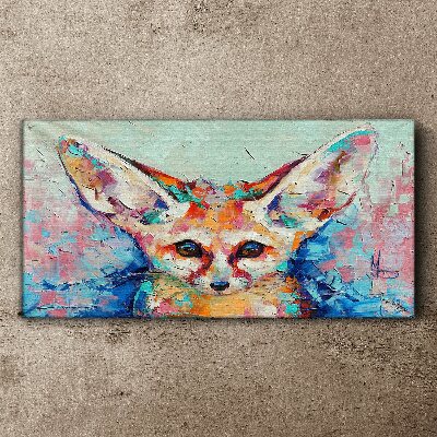 Obraz Canvas Kolorowy portret lisa fenneka