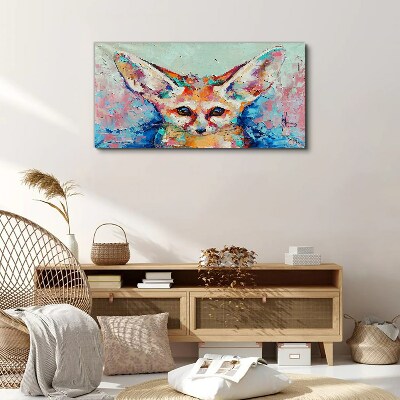 Obraz Canvas Kolorowy portret lisa fenneka