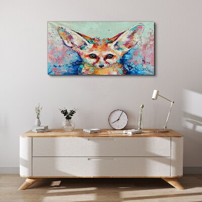 Obraz Canvas Kolorowy portret lisa fenneka