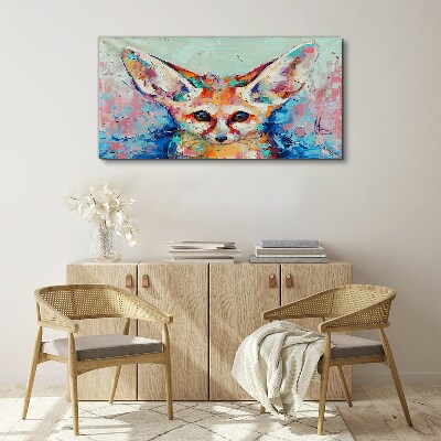 Obraz Canvas Kolorowy portret lisa fenneka