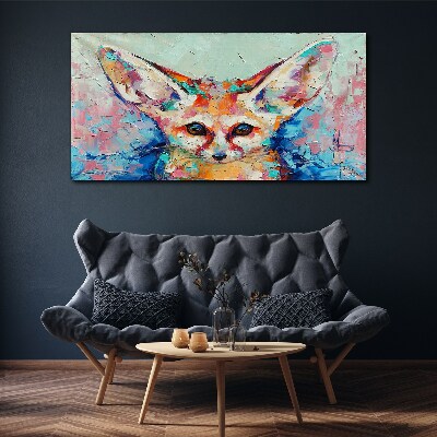 Obraz Canvas Kolorowy portret lisa fenneka